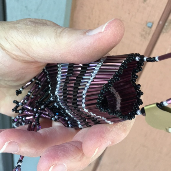 Amulet bag artisan made beaded - Picture 8 of 8